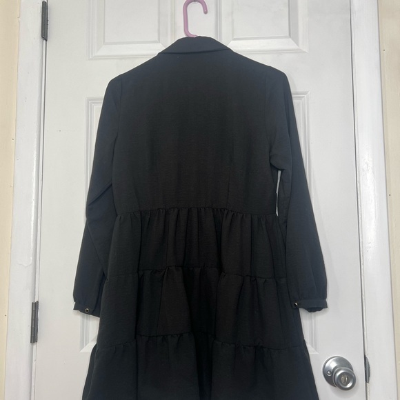 Zara Black Button-Down Flowy Dress - Picture 6 of 10